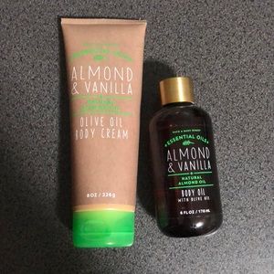 Bath and Body Works body cream and oil bundle